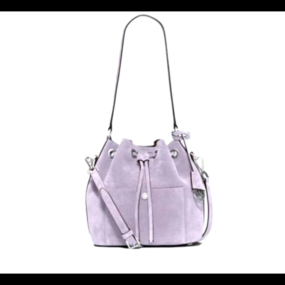 Miachel Kors Greenwich Suede Bucket Bag